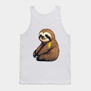 sloth flash tattoo Tank Top